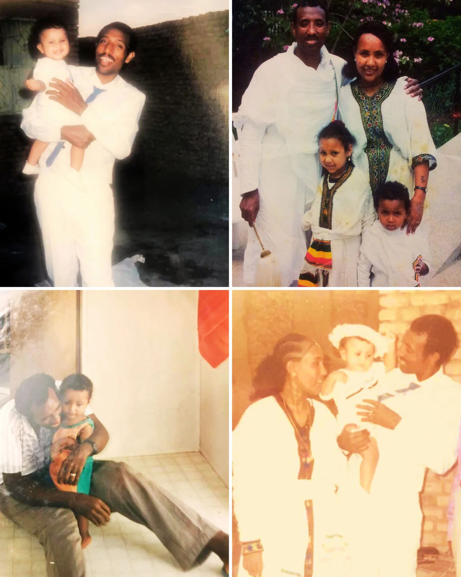 Kokeb, Menalu with first two children